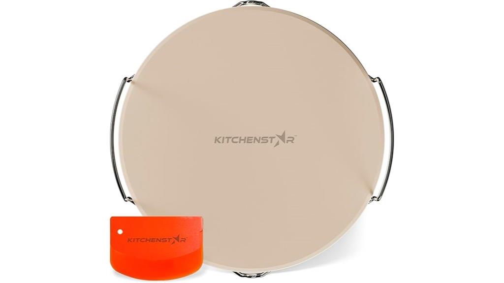 12 inch pizza stone handles