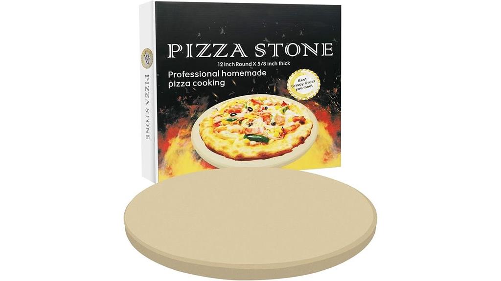 12 inch round cordierite pizza stone