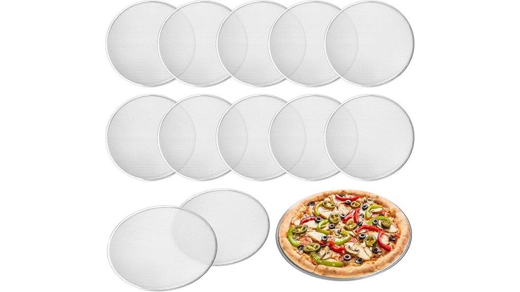 12 piece perforated pizza pans