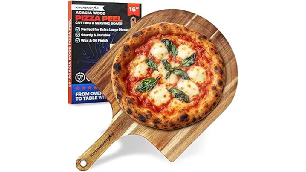 acacia wood pizza peel