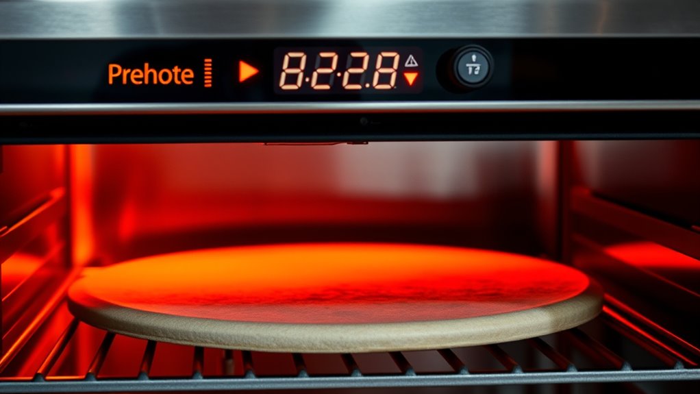 allow oven to fully preheat