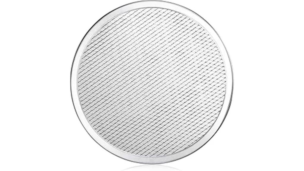 aluminum pizza baking screens