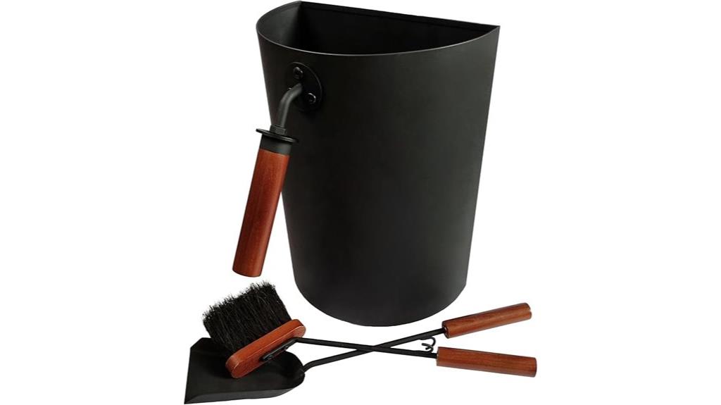 ash bucket with tools