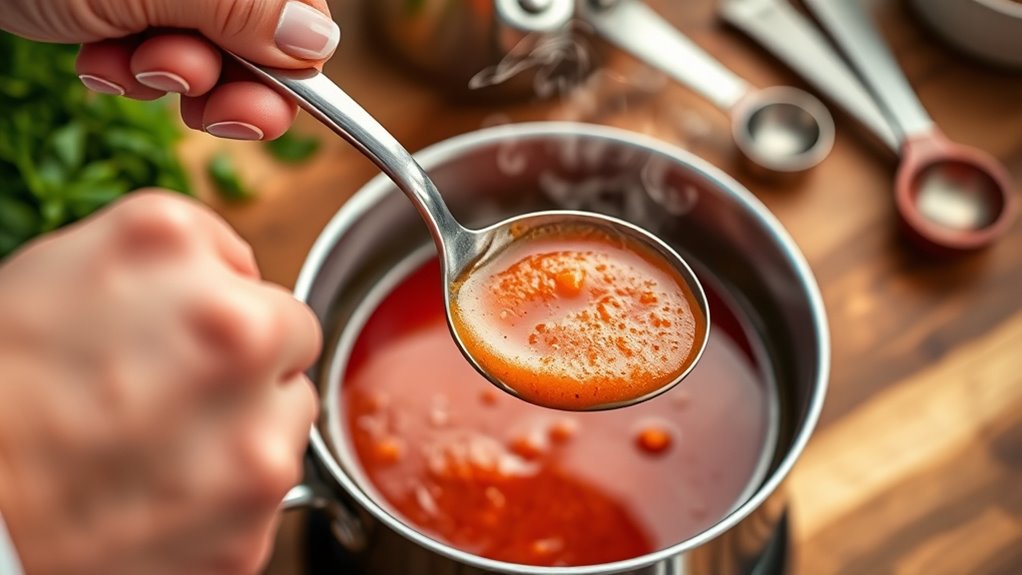 avoid excessive liquid addition