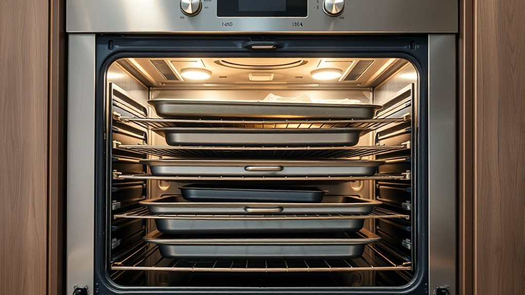 avoid overloading oven racks