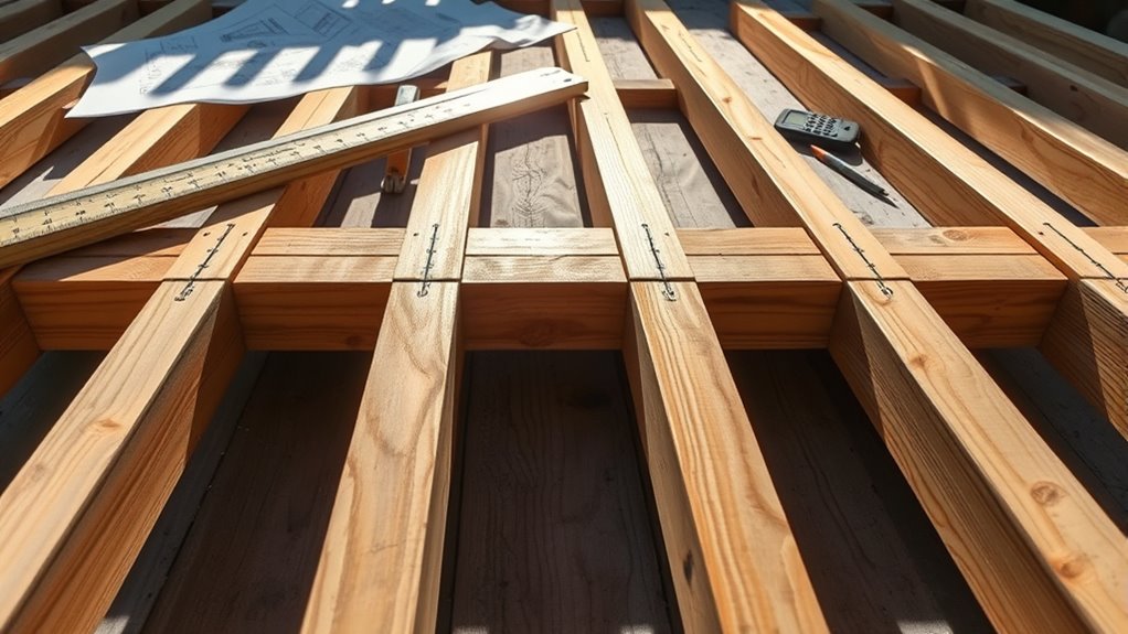 beam span and joist sizing