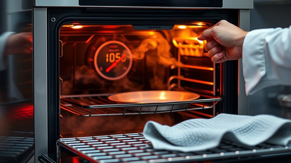 check oven temperature regularly