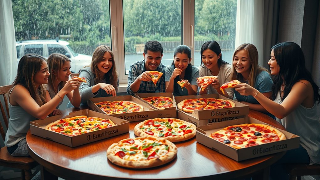 choose appropriate pizza sizes