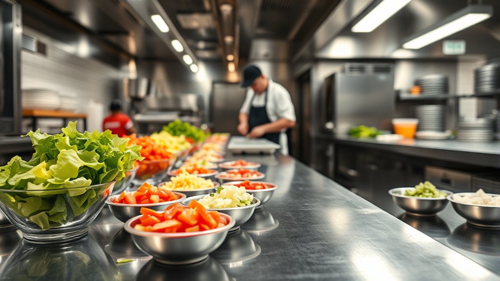 consistent organized ingredient storage