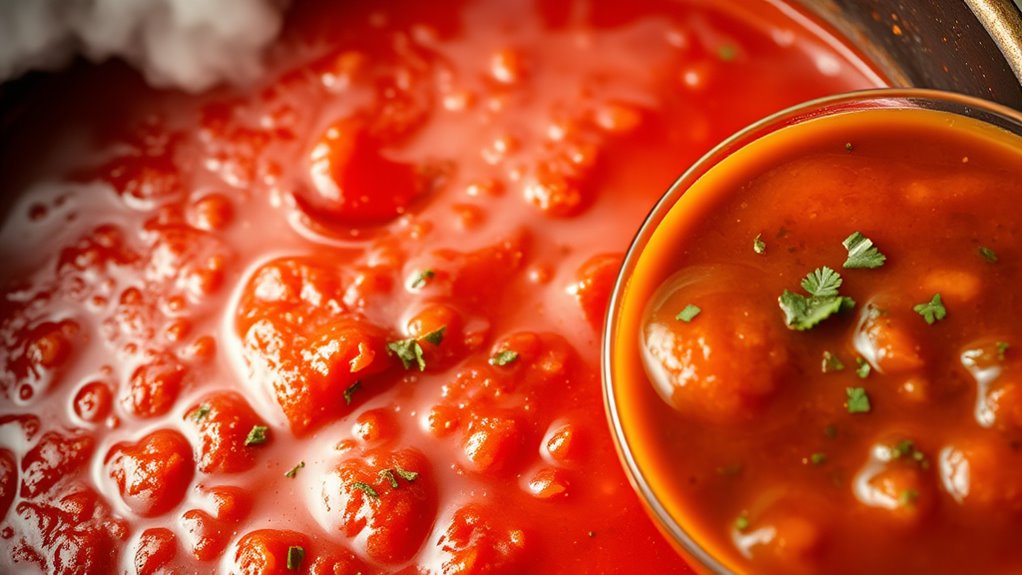 cooking enhances sauce flavors