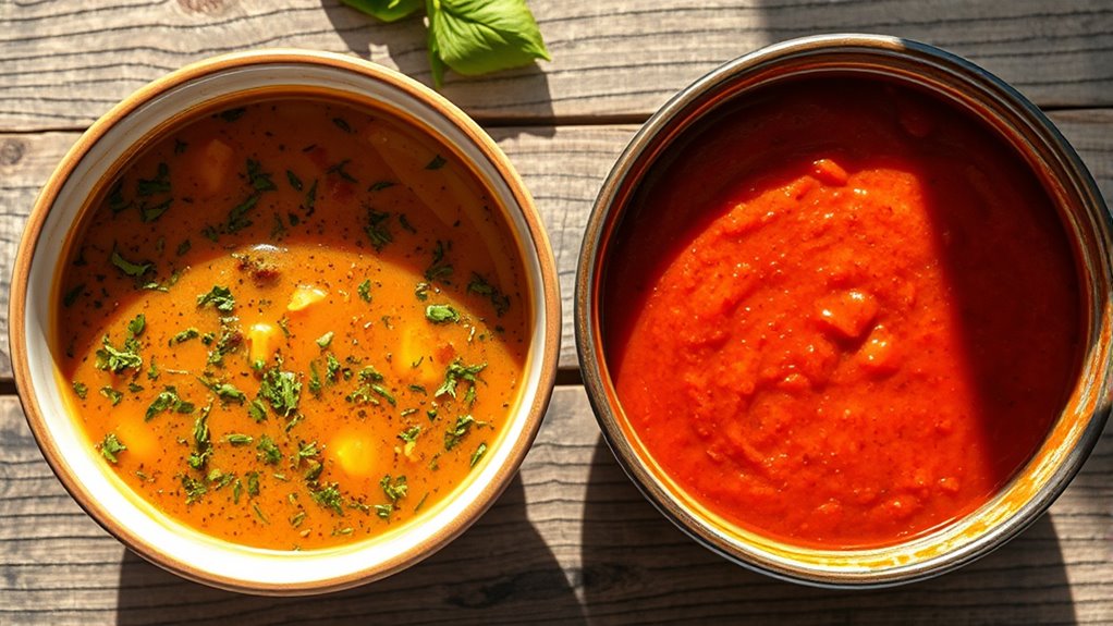 cooking methods alter sauce consistency
