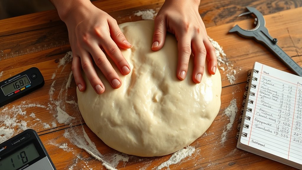 dough elasticity and strength