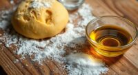 dough oil sugar tips