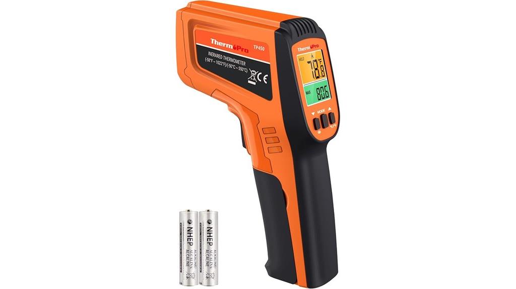 dual laser infrared thermometer
