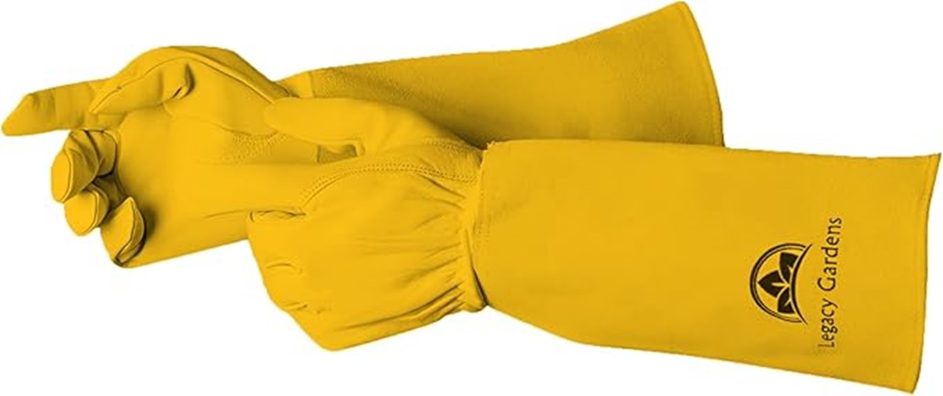 durable leather garden gloves