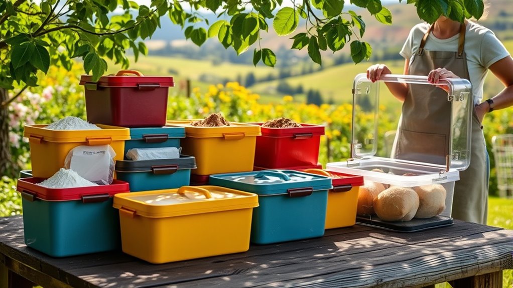 durable sealed transparent containers