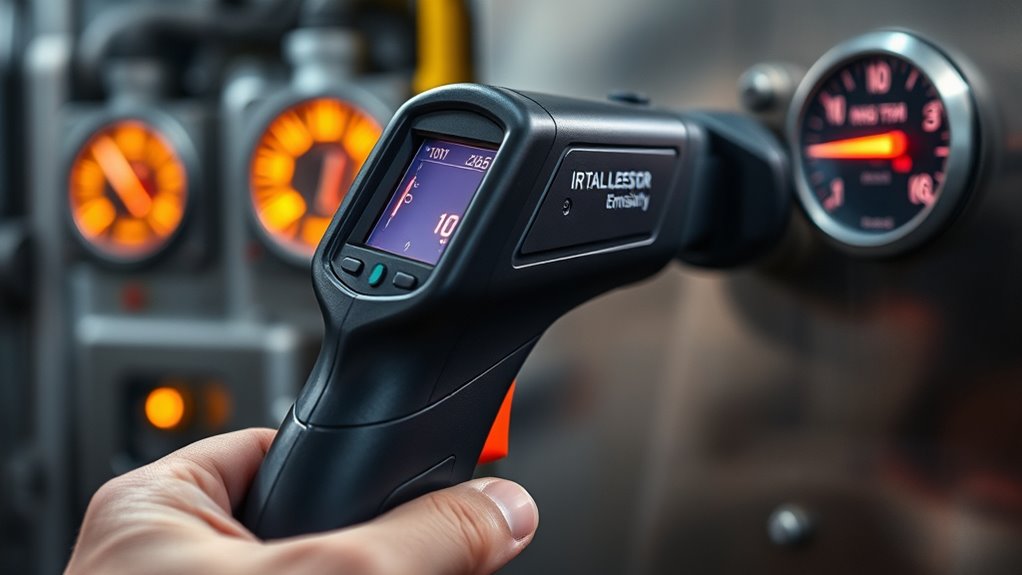 emissivity affects temperature accuracy