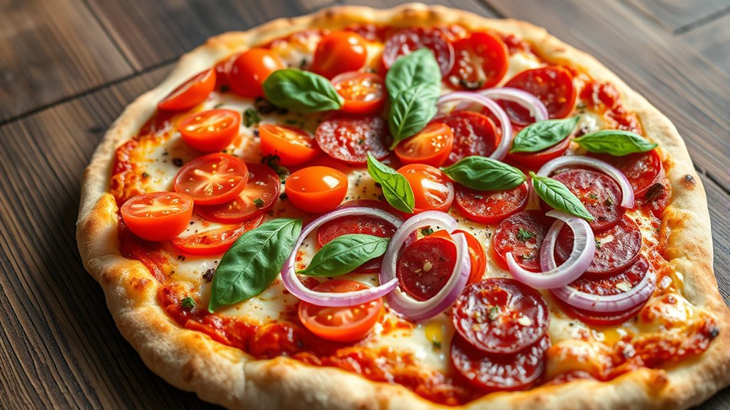 evenly layered moist toppings