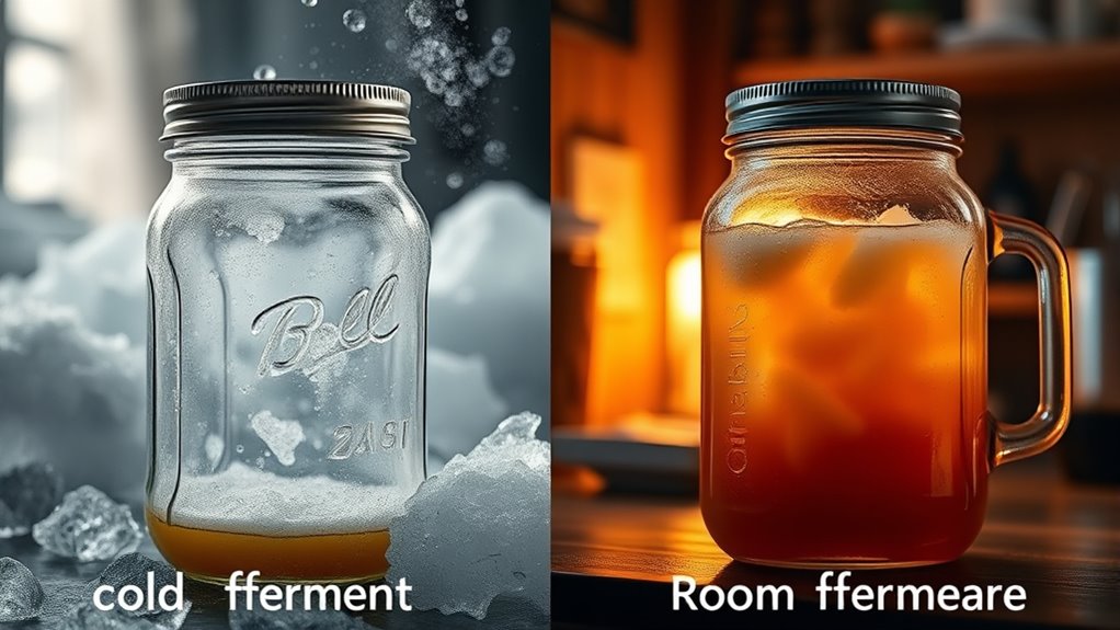 fermentation temperature differences