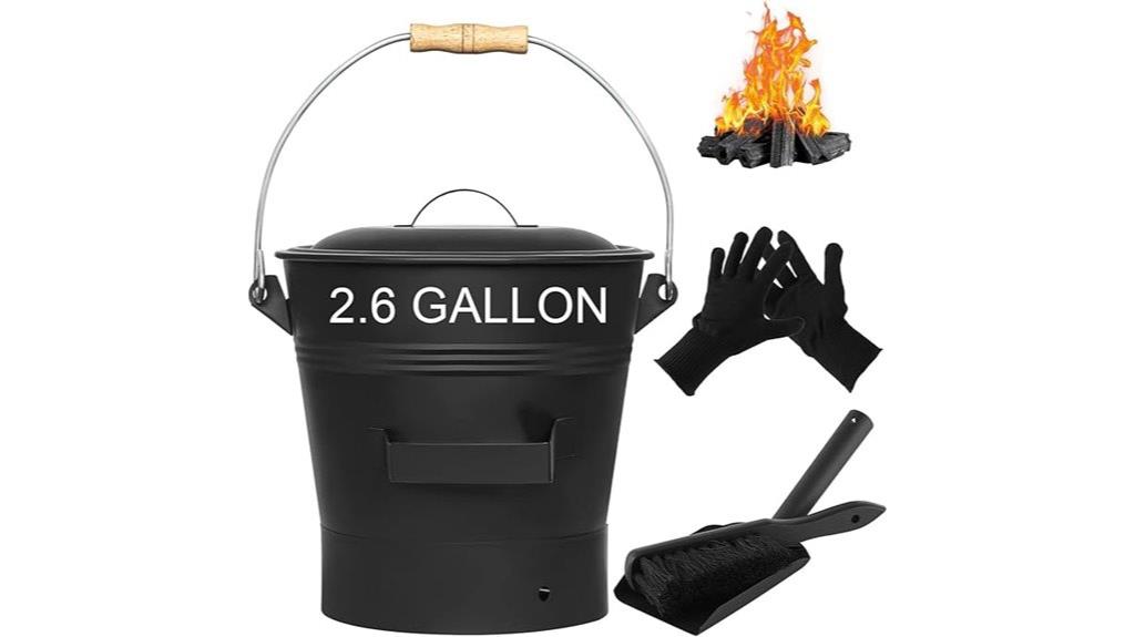 fireplace ash cleaning set