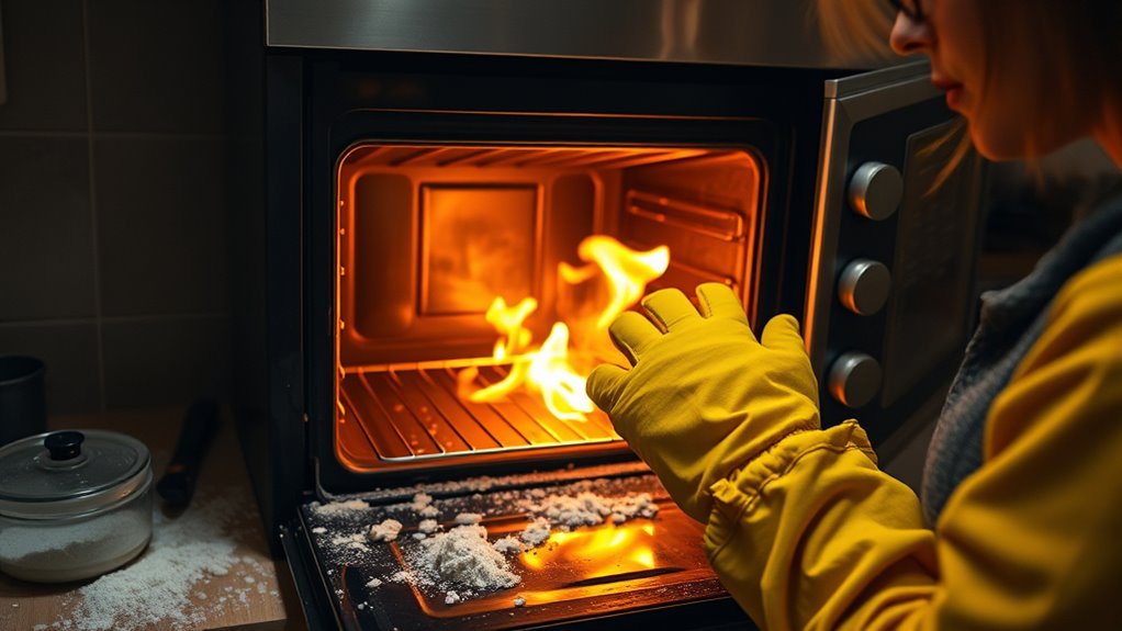follow oven safety precautions