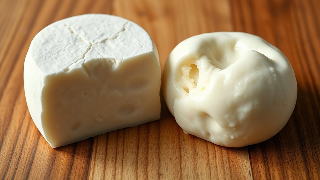 fresh moist firm mozzarella