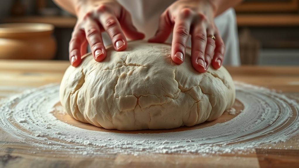 gently reshape reinforce dough