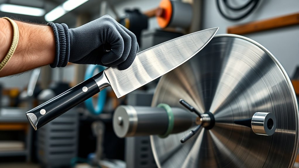 handle blades and wheels safely