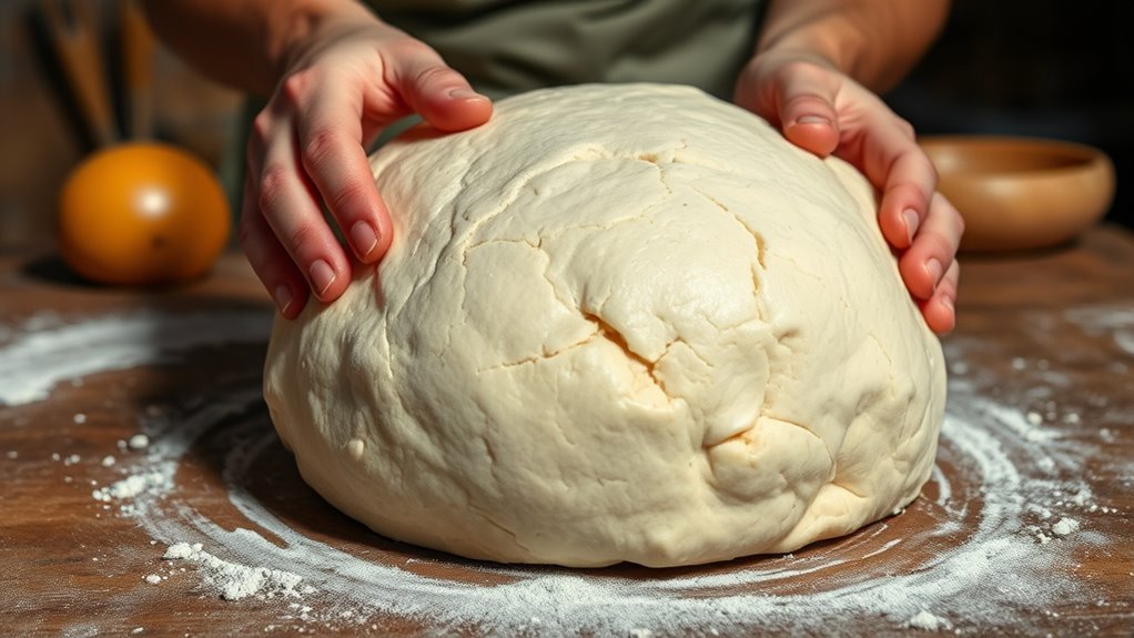 handle dough gently always