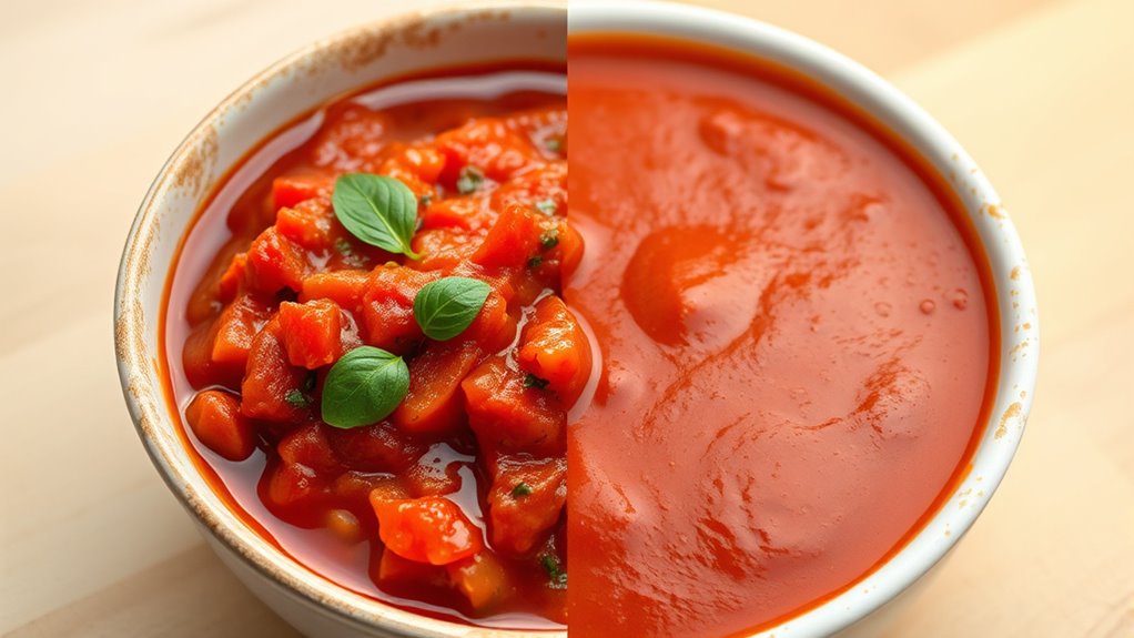heat alters sauce consistency