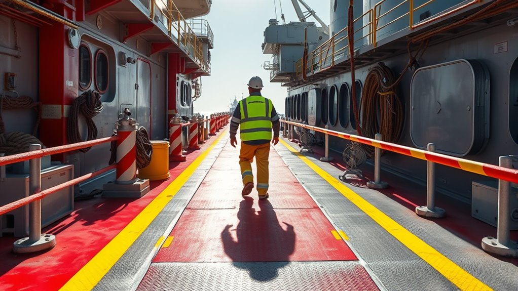 highlight hazard areas clearly