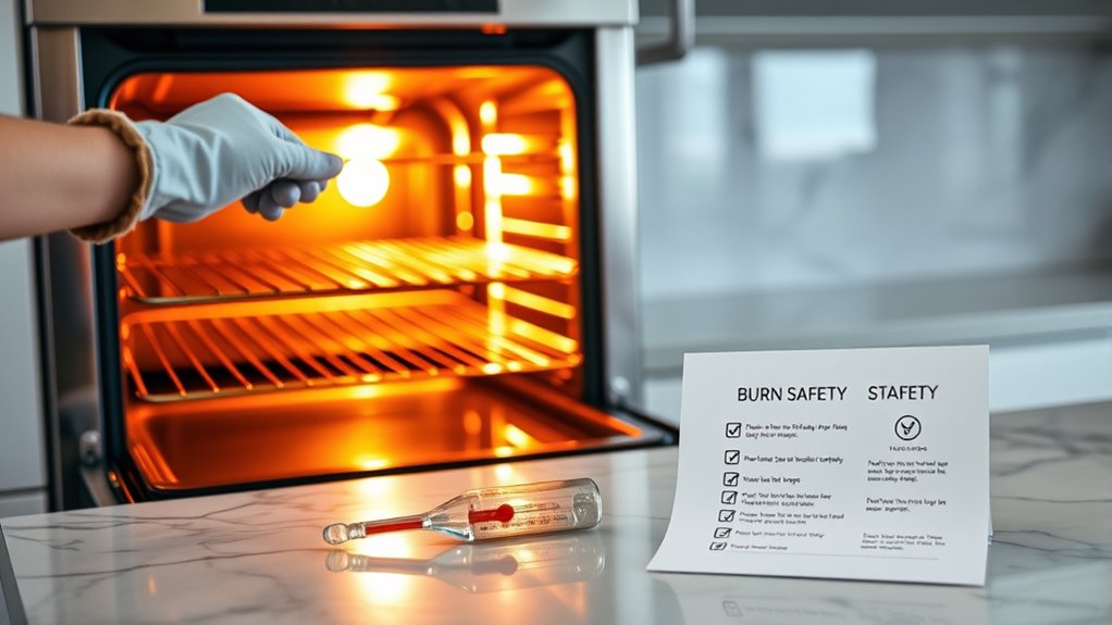 hot oven burn safety tips