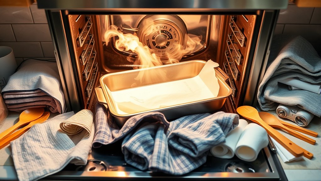 keep oven area clear