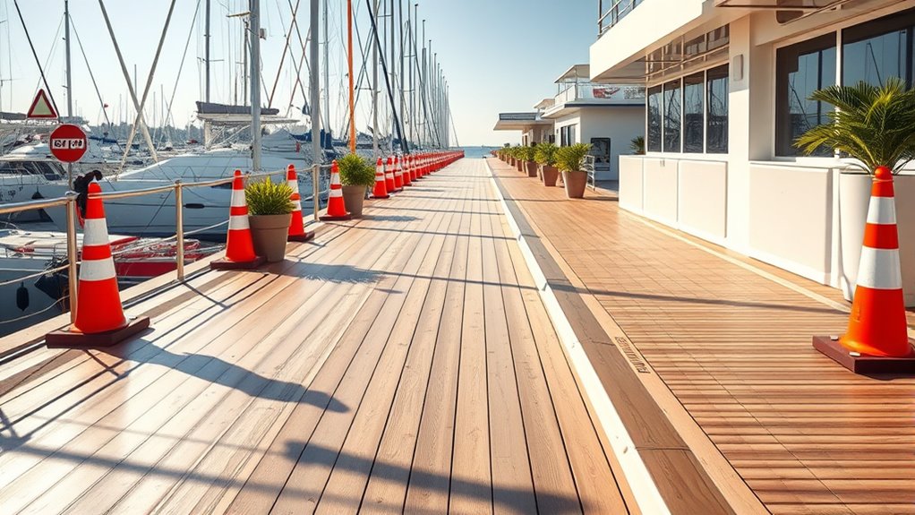 keep walkways free from obstructions