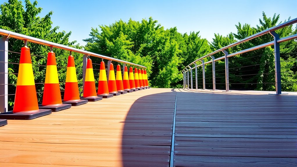 keep walkways unobstructed regularly