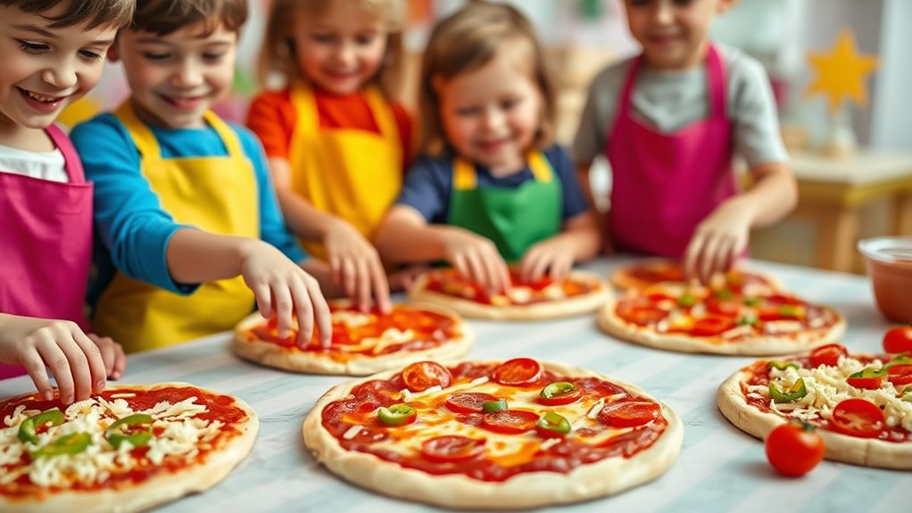 kid friendly colorful toppings
