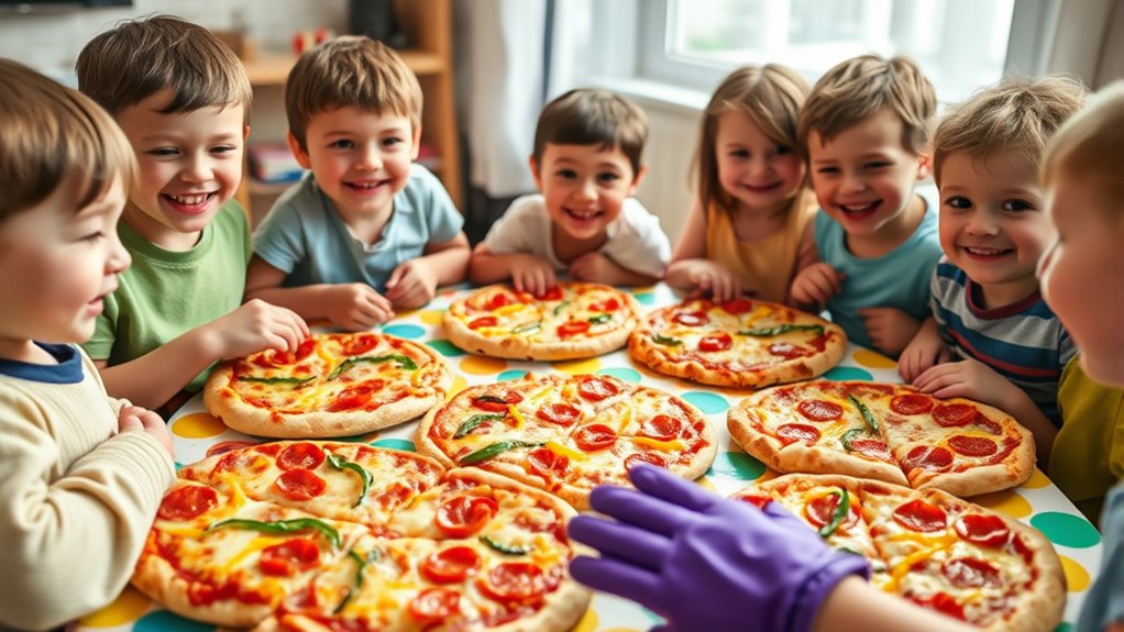 kids pizza party safety