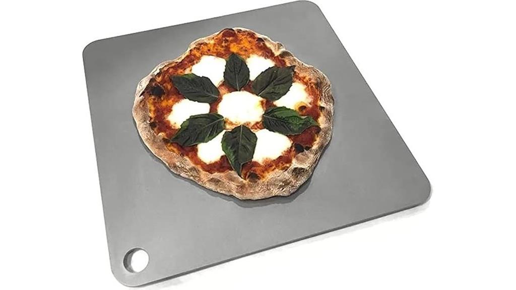 large 16x16 steel pizza pan