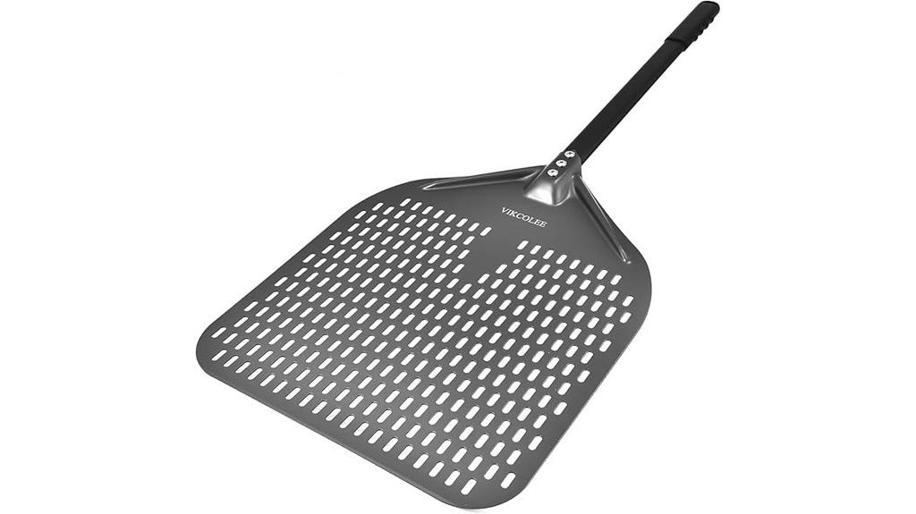large perforated pizza peel