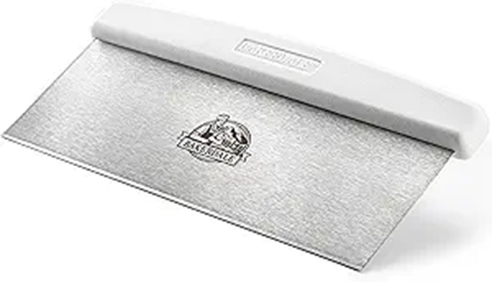 large stainless steel scraper
