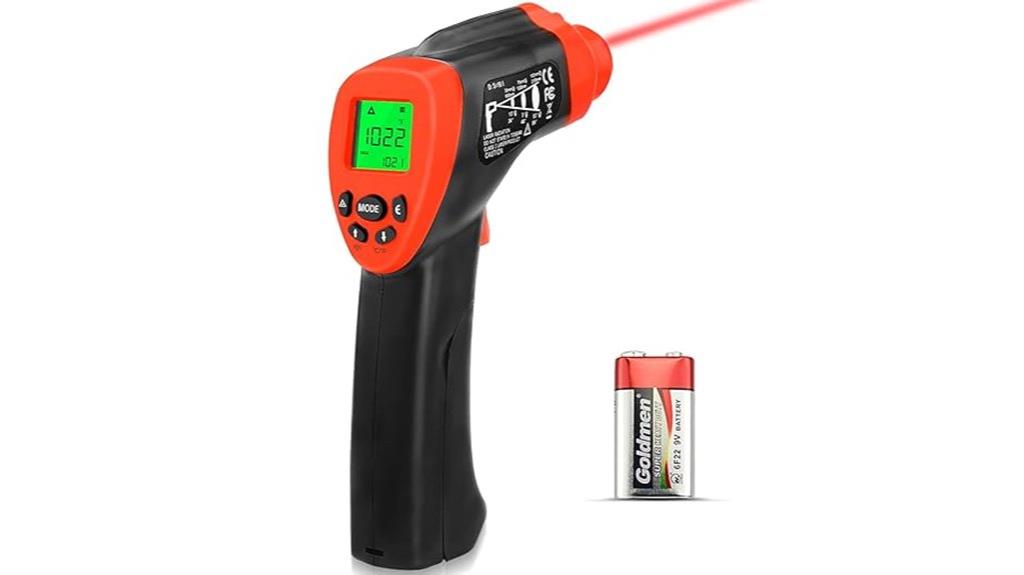 laser guided infrared temperature gun