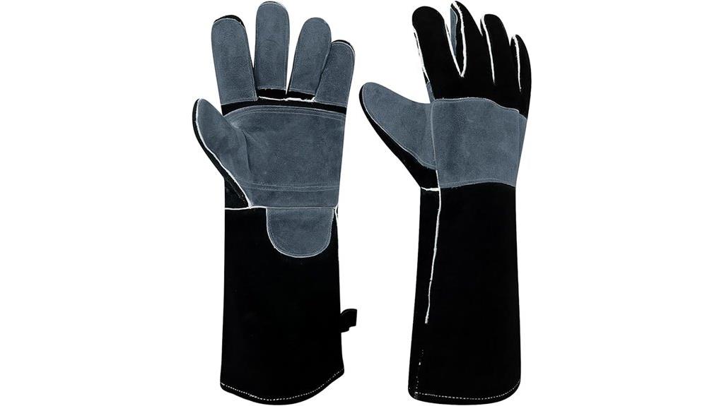 leather fire resistant welding gloves