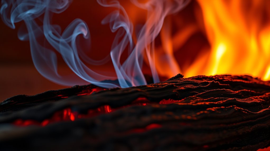 managing wood fire sparks