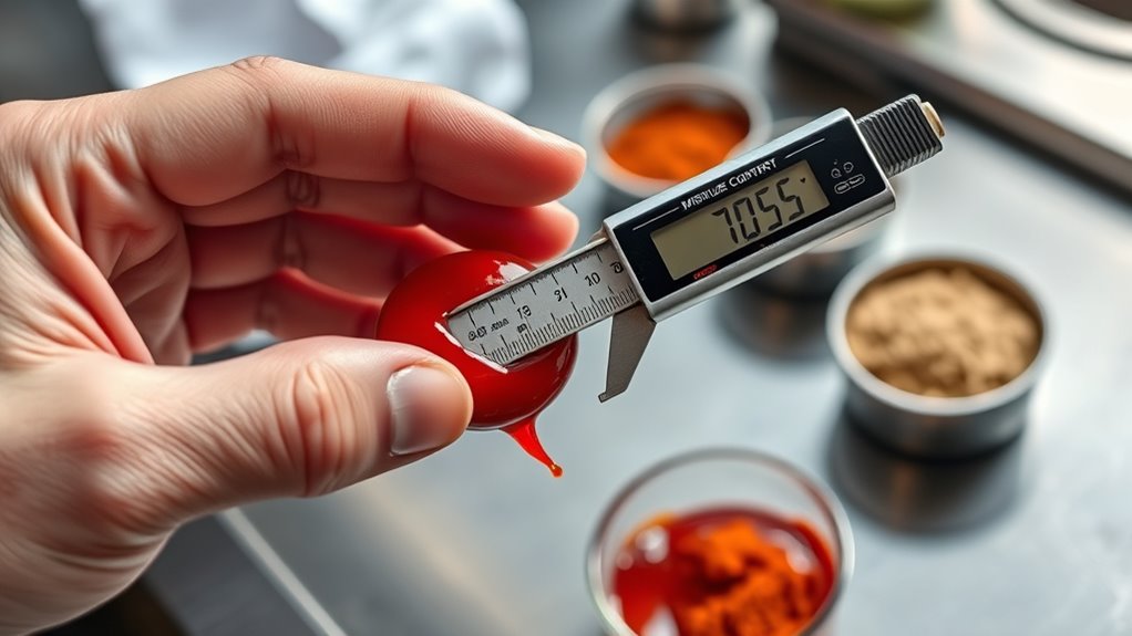 moisture controls sauce quality