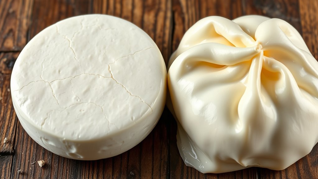 mozzarella moisture content differences