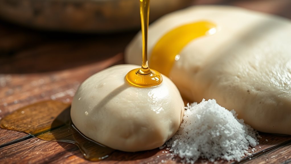 oil enhances dough softness