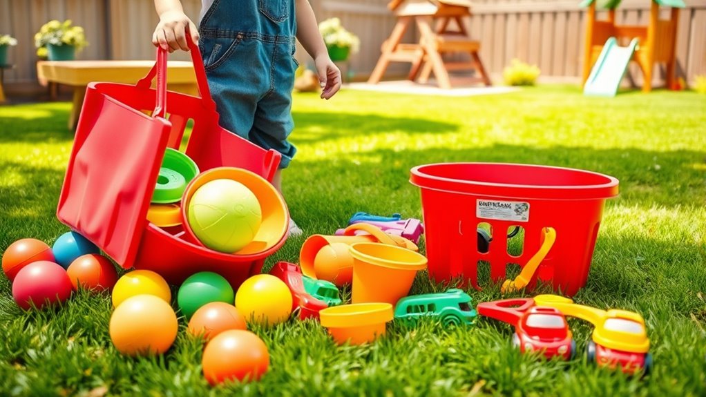 organize toys ensure safety