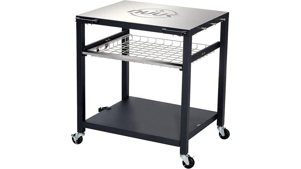outdoor pizza oven table