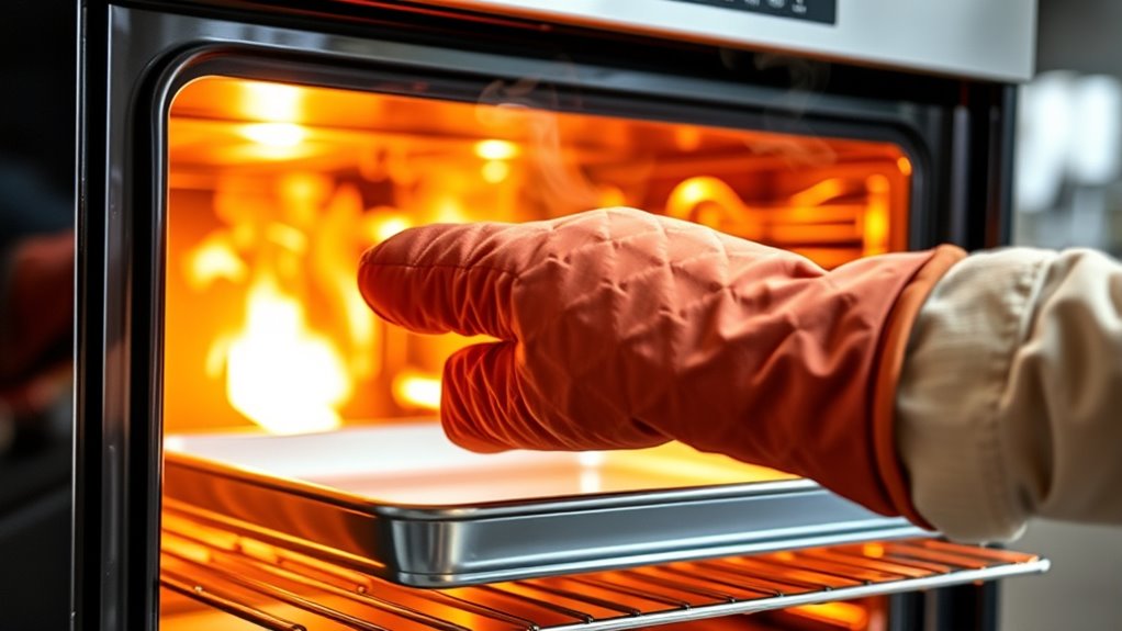 oven heat and steam hazards