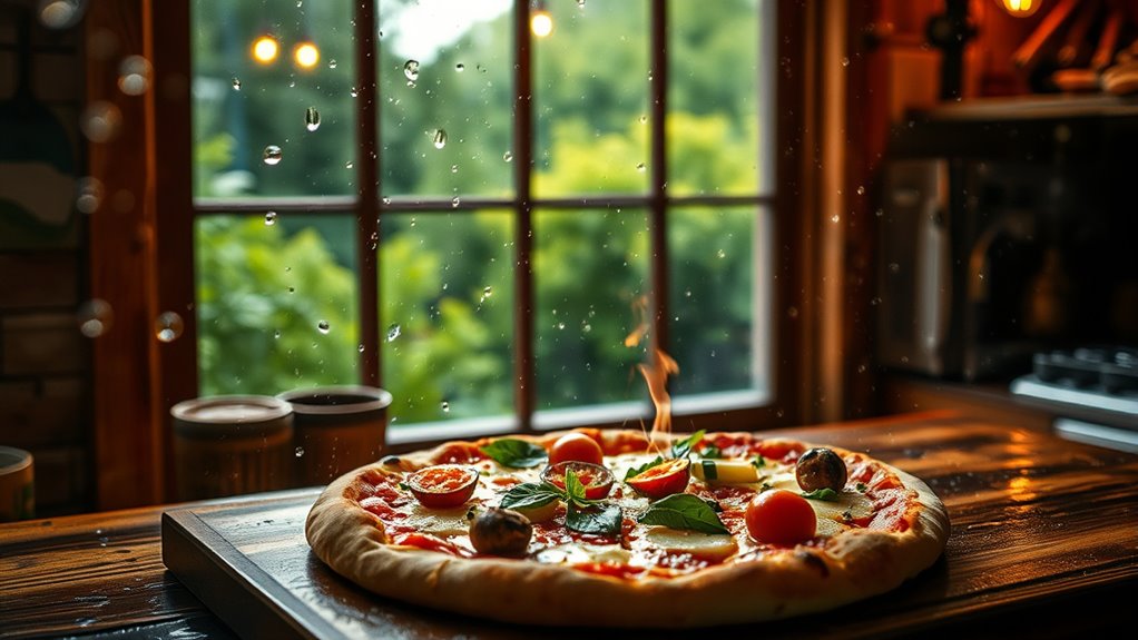 perfect rainy day pizza